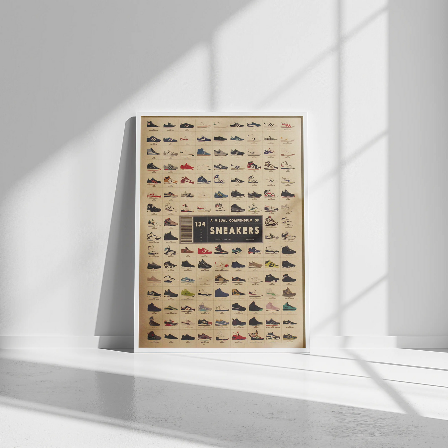 Visual Compendium of Sneakers Poster Print THE SIMPLE SUPPLIES