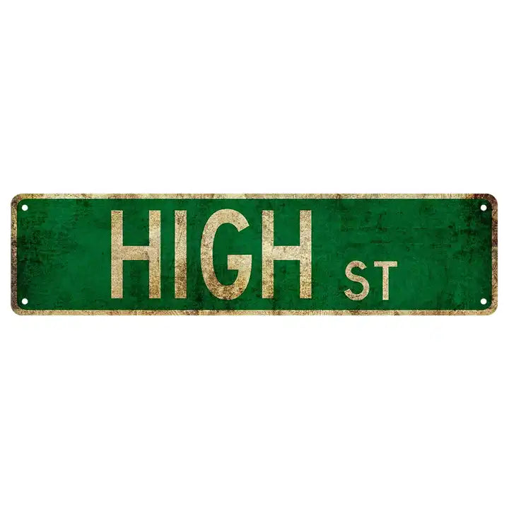 Retro street sign